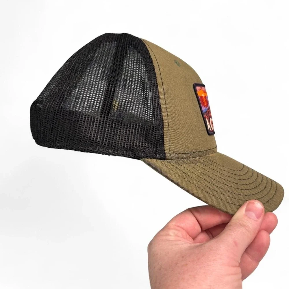 Parks Project Acadia National Park Trucker Hat Olive Green Mesh Snapback Outdoor
